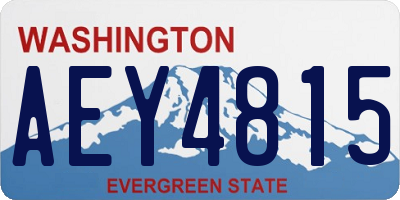 WA license plate AEY4815