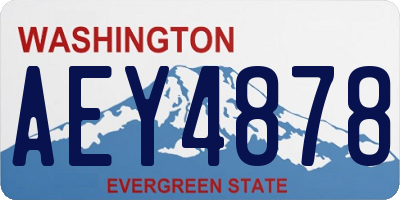 WA license plate AEY4878