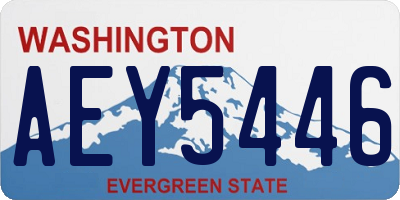 WA license plate AEY5446