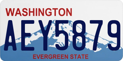 WA license plate AEY5879