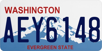 WA license plate AEY6148