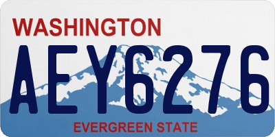 WA license plate AEY6276