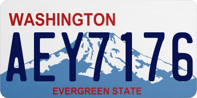 WA license plate AEY7176