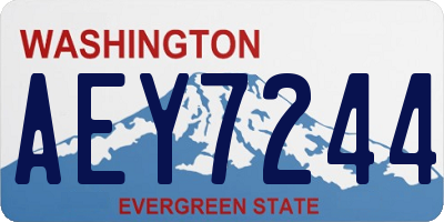 WA license plate AEY7244