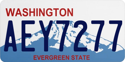 WA license plate AEY7277