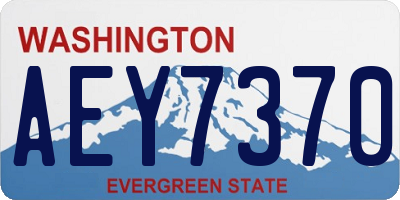 WA license plate AEY7370