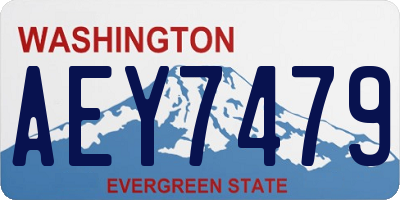 WA license plate AEY7479