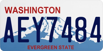 WA license plate AEY7484