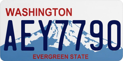 WA license plate AEY7790
