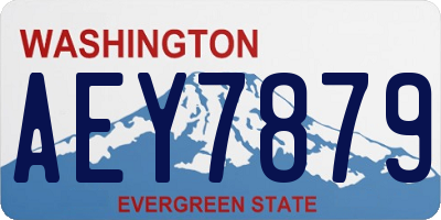 WA license plate AEY7879