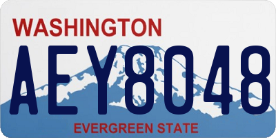 WA license plate AEY8048