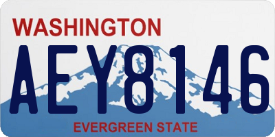 WA license plate AEY8146