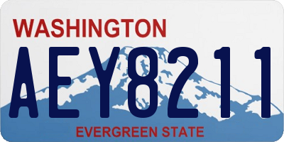 WA license plate AEY8211