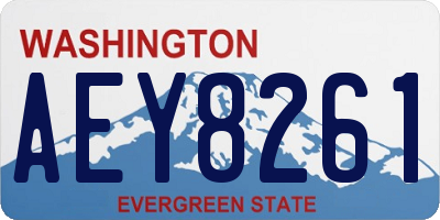 WA license plate AEY8261