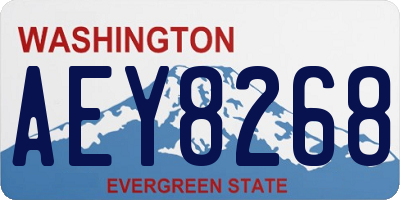 WA license plate AEY8268