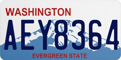 WA license plate AEY8364