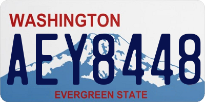 WA license plate AEY8448
