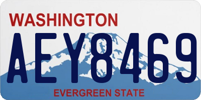WA license plate AEY8469