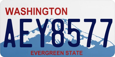 WA license plate AEY8577
