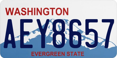 WA license plate AEY8657