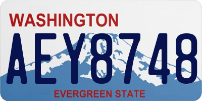 WA license plate AEY8748