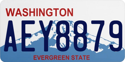 WA license plate AEY8879