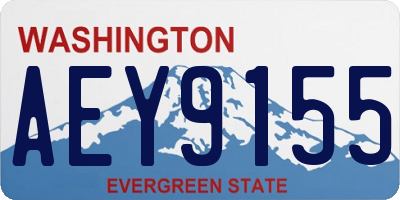 WA license plate AEY9155