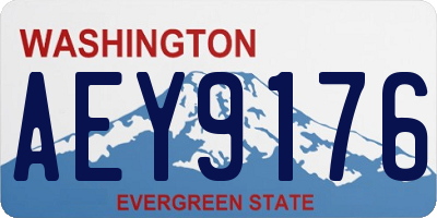 WA license plate AEY9176