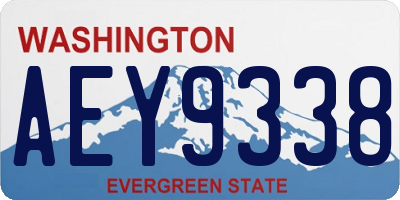 WA license plate AEY9338