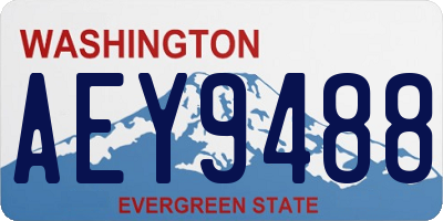 WA license plate AEY9488