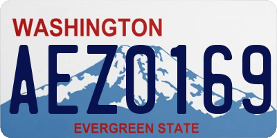 WA license plate AEZ0169