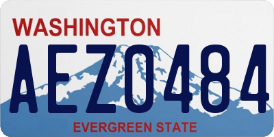 WA license plate AEZ0484