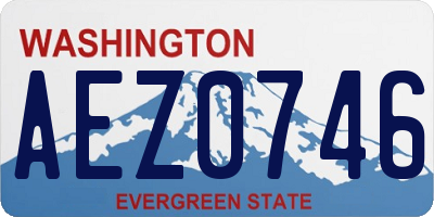 WA license plate AEZ0746