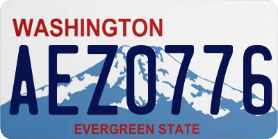 WA license plate AEZ0776