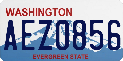 WA license plate AEZ0856