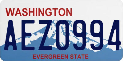 WA license plate AEZ0994