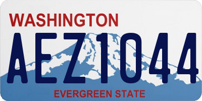 WA license plate AEZ1044
