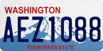 WA license plate AEZ1088