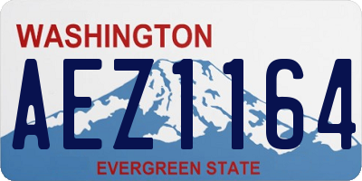 WA license plate AEZ1164