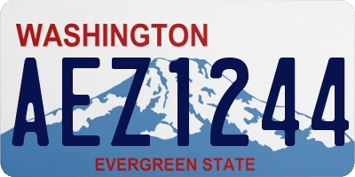 WA license plate AEZ1244