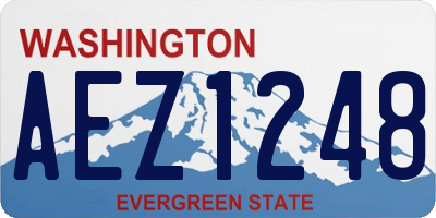 WA license plate AEZ1248