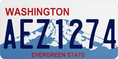 WA license plate AEZ1274
