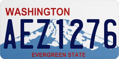 WA license plate AEZ1276
