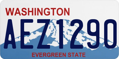 WA license plate AEZ1290