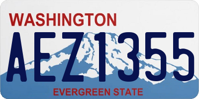 WA license plate AEZ1355