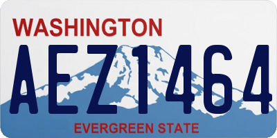 WA license plate AEZ1464