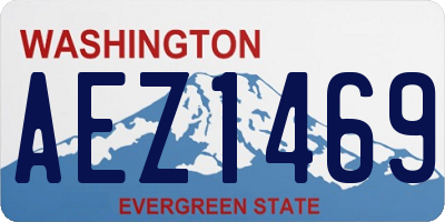 WA license plate AEZ1469