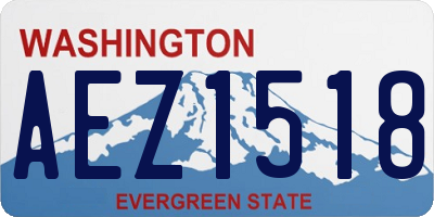 WA license plate AEZ1518