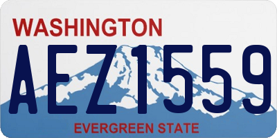 WA license plate AEZ1559