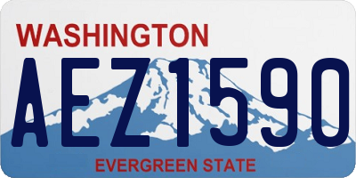 WA license plate AEZ1590